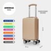ARMONIAS TRAVEL Maleta de Cabina 40x30x20 cm que se Puede Llevar Gratis para Debajo del Asiento, Equipaje de Mano para Ryanair, Vueling, Transavia, Wizz, EasyJet, Air Europa, Iberia, etc.